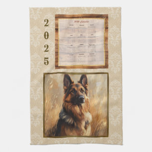 2025 Calendrier serviette berger allemand Tan Dama