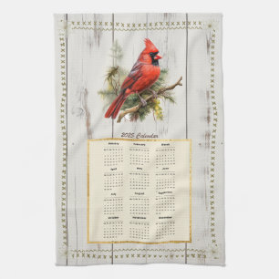 2025 Calendrier Serviette Cardinal