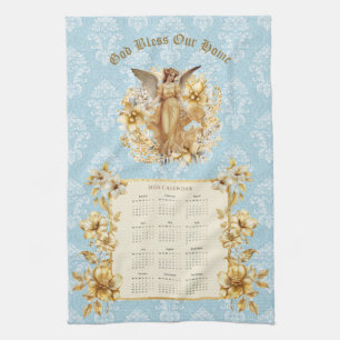 2025 Calendrier Serviette Joli Ange Gardien