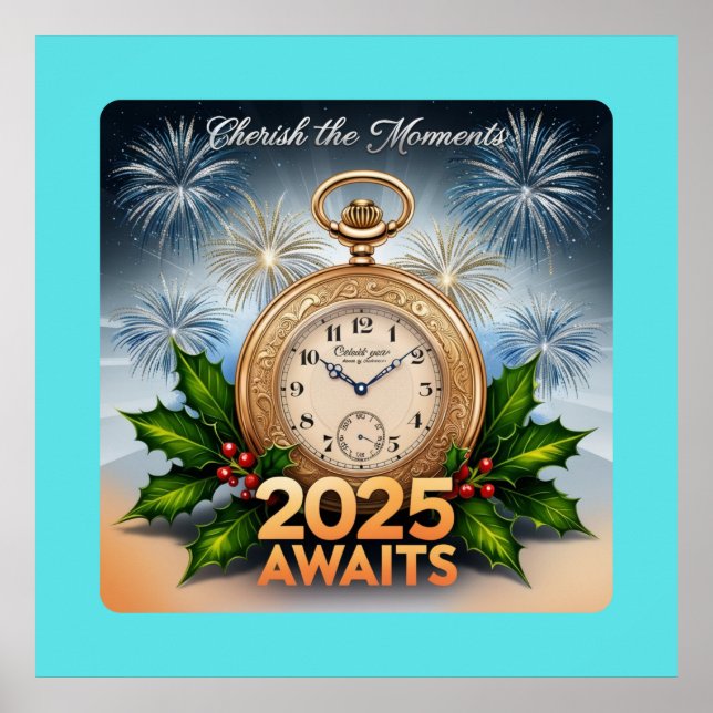 2025: Cherish the Moments Wall Art Poster (Vorne)