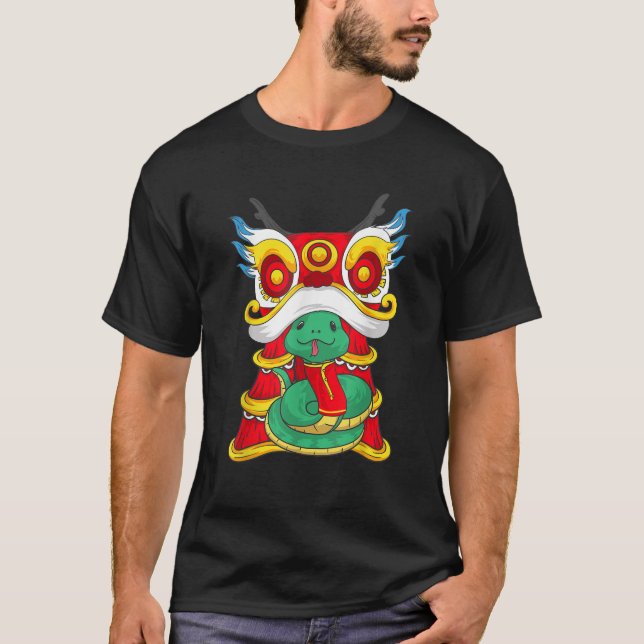 2025 Chinesisches Neujahr der Schlange Funny Zodia T-Shirt (Vorderseite)