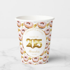 2025 Donuts and Degrees Abschluss Paper Cup Pappbecher