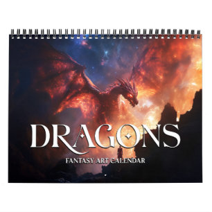 2025 Dragons 2 Fantasy Art Calendar Kalender