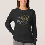 2025 Ehefrau Matching-Engagement-Partei für Ehemän T-Shirt<br><div class="desc">2025 Ehefrau Ehemann Matching Engagement Party Just Married</div>