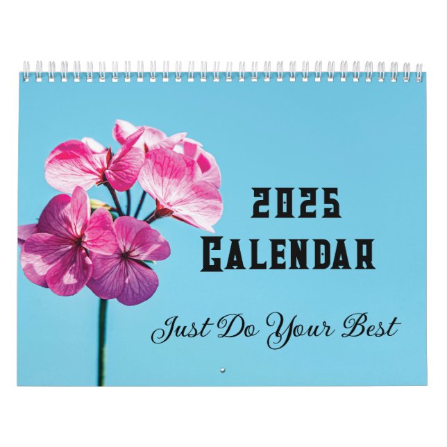2025 einfach Ihren besten Blume-Kalender Kalender (Titelbild)
