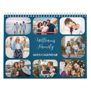 2025 Einfache moderne 21-Fotos-Familie Kalender