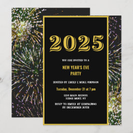2025 Einladung zum Silvester Gold-Feuerwerk