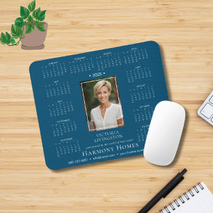 2025 Elegant Custom Business Calendar Mouse Pad Mousepad