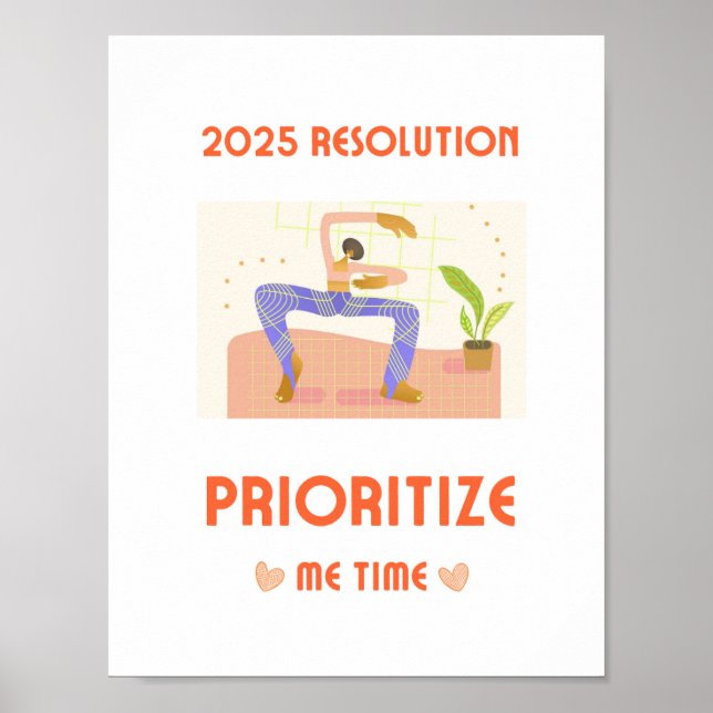 2025 ENTSCHLIESSUNG PRIORITISIEREN MUSTER-Mauer-Ku Poster (Vorne)