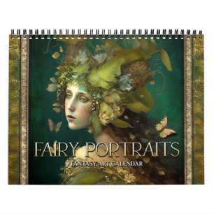 2025 Fairy Portraits Fantasy Art Kalender