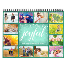 2025 Foto Kalenderfamilie Name Grün Kalender