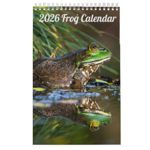 2025 Frog One Page Wall Calendar Kalender