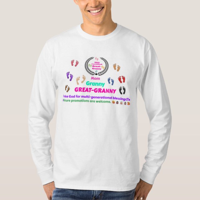 2025 Gedenkfeier Granny tee. T-Shirt (Vorderseite)