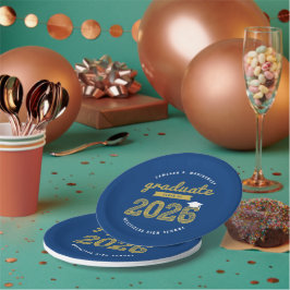 2025 Gold Bold Sketch Typografy Graduation Party Pappteller