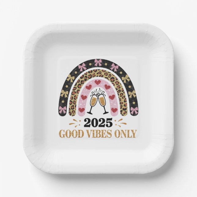 2025 Good Vibes Only Party Teller (Vorderseite)