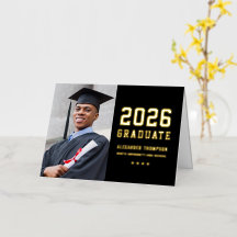 2025 Graduate Custom Gold Abschluss Vielen Dank
