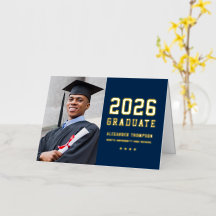 2025 Graduate Custom Gold Abschluss Vielen Dank