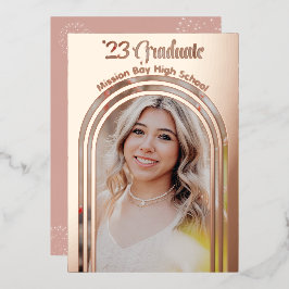 2025 Graduation Party Foto Arch Rose Folieneinladung