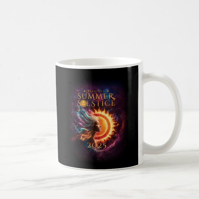 2025 Greensboro Summer Solstice Festival Souvenir Kaffeetasse (Rechts)