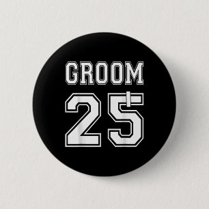 2025 Groom Engagement Party Matching Honeymoon Jus Button