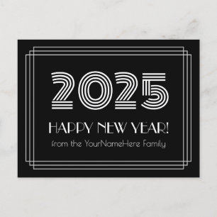 2025 HEUREUSE NOUVELLE ANNÉE ! & Carte postale de 