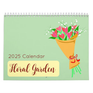 2025 Illustrationskalender für den Blumengarten Kalender