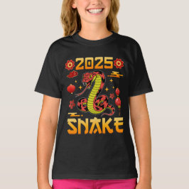 2025 Jahr Schlange - Chinesische Zodiakschlange T-Shirt