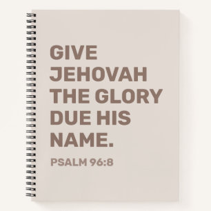 2025 Jahres-Text-Notizbuch Psalm 96:8 JW Notizbu Notizbuch