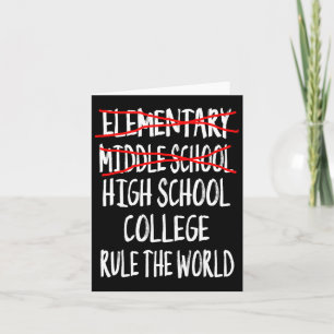 2025 Junior High Abschluss Funny Middle School Gr Karte
