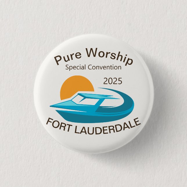 2025 JW Special Convention USA Pure Worship Button (Vorderseite)