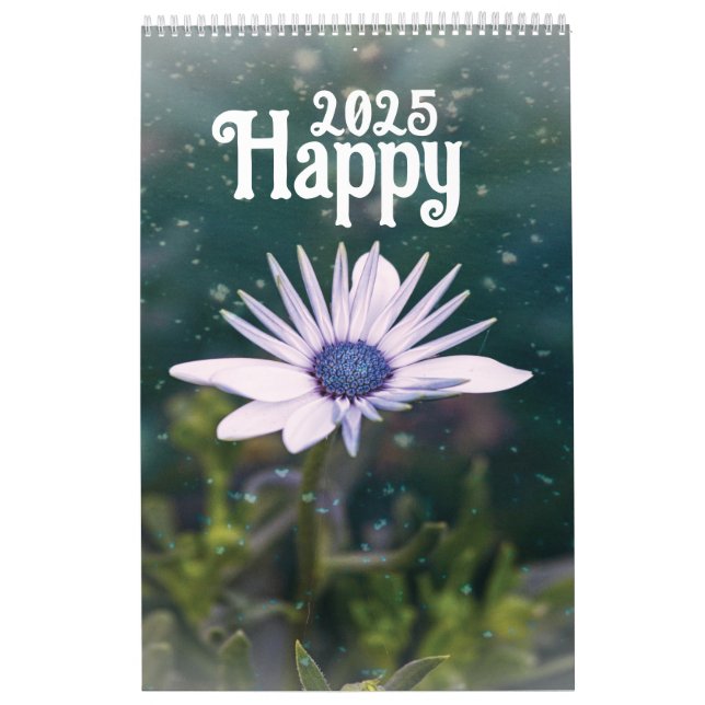 2025 Kalender 2025 violette Blume (Titelbild)
