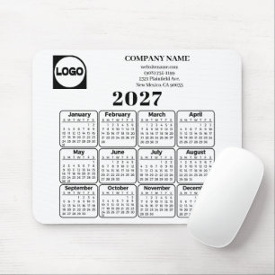 2025 Kalender Benutzerdefinierter Firmenname & Log Mousepad