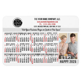 2025 Kalender Benutzerfreundliches Foto für Firmen Magnet