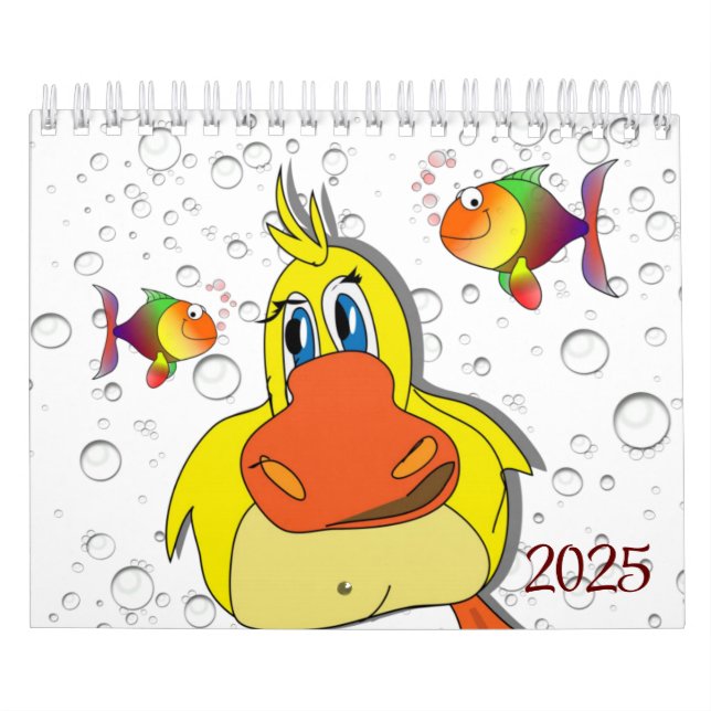 2025 Kalender Ente und Fische (Titelbild)