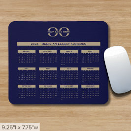 2025 Kalender-Firmenlogo Mousepad