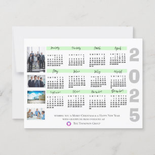 2025 Kalender Foto Unternehmensweihnachten Neujahr Postkarte