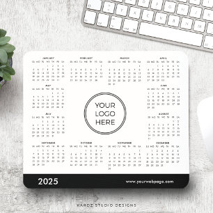 2025 Kalender Geschäft Logo Mauspad