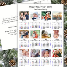 2025 Kalender Modern Family Foto Collage Einfach