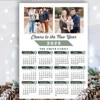 2025 Kalender Modernes Magazin Green 2 Foto Magnet