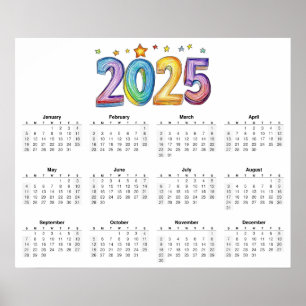 2025 Kalender Poster