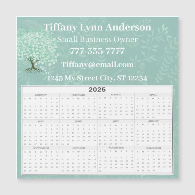 2025 Kalenders Magnetkarte (Vorderseite)