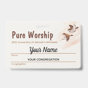 2025-Kongress reine Anbetung JW-Name Ausweis