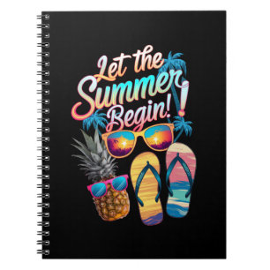 2025 Lass den Sommer beginnen 2025 Sommerferien Notizblock