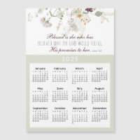 2025 Luc 1:45 Bienheureuse est elle Magnet Fleur s