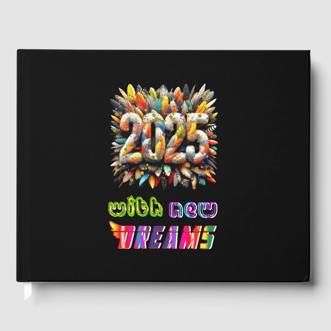 2025 mit neuen Träumen Gästebuch (Vorderseite)