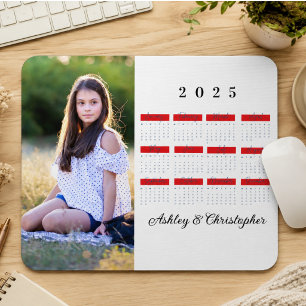 2025 Moderne Familie 4 FotoCollage Custom Mousepad