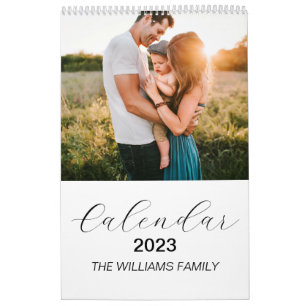 2025 Moderner Kalender für benutzerdefinierte Fami