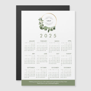 2025 Modernes Gewinnen Ihres Logos hier Kalender Magnetkarte