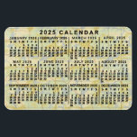2025 Monatlicher Kalender Antique Karte Großes Dru Magnet<br><div class="desc">Der flexible Magnet für 2025 zeigt die Wochentage für jeden Monat in klassisch beruflich aussehendem Schwarz. Es Erholung auf einem Vintag aussehenden Hintergrund in Pergamentfarbe, ähnlich einer alten Karte. Dies ist ein einfacher, minimalistischer, mutiger jährlicher Kalender-Magnet, der Ihnen hilft, das neue Jahr zu erobern. Immer wissen, was das Datum ist...</div>