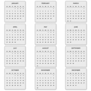 2025 Monatlicher klarer Kalender Transparenter Pla Aufkleber
